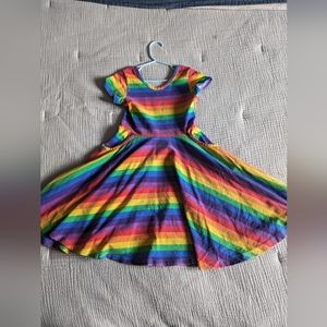 Rainbow Twirl dress with pockets